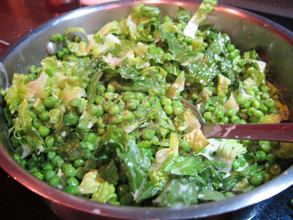 creamy peas & lettuce